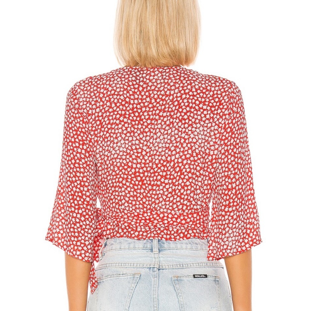 Tiny Bloom Wrap Top - image 3